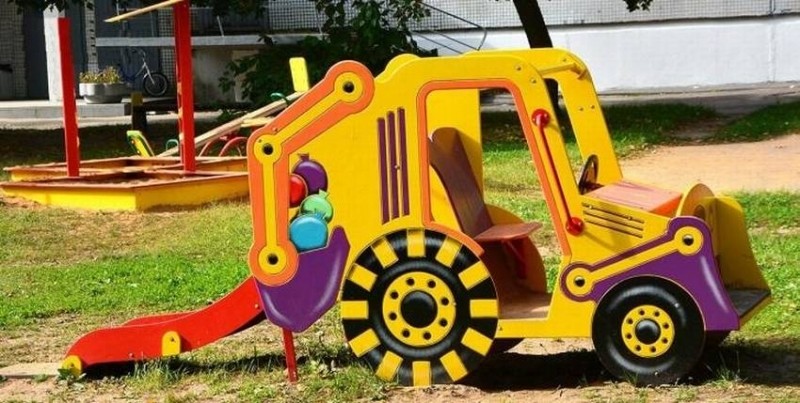Автомобиль на детскую площадку = 10+ фото идей своими руками