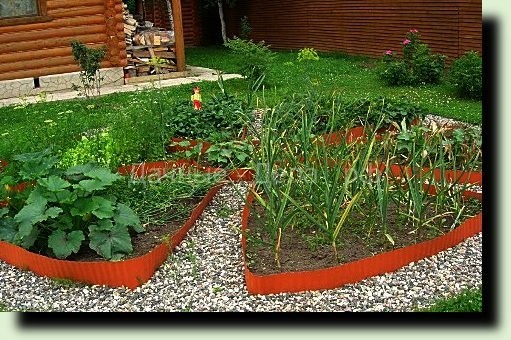 Использование бордюрной ленты на даче и в саду