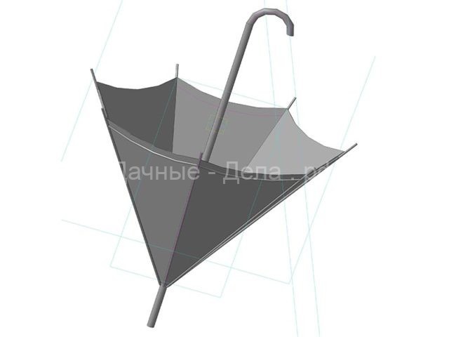 Клумба из зонтика своими руками – незатейливый и привлекательный декор на даче