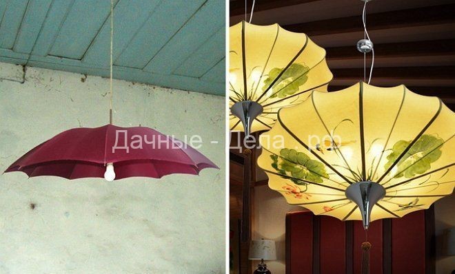 5 идей по использованию старого зонта на даче