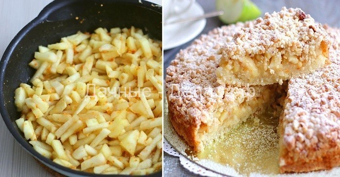 От этого яблочного пирога с ореховой крошкой оторваться невозможно!