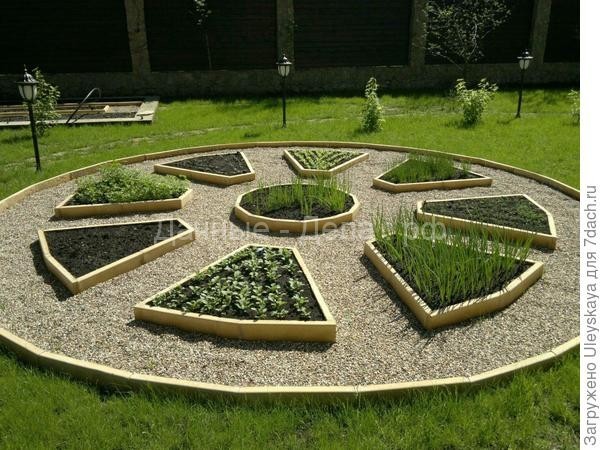 Современный дизайн огорода