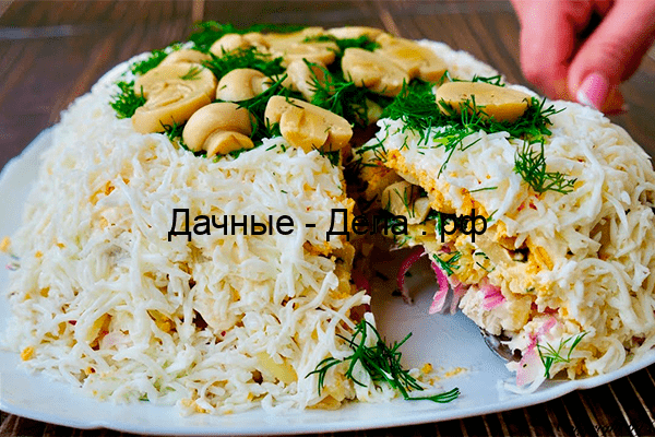 Новогодний рецепт: вкусный и красивый салат «Славяночка»
