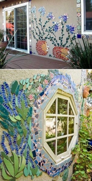 Стильный сад: интересные идей мозаики для сада