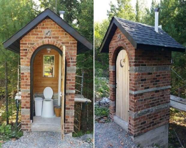 Дачный туалет как центральный элемент в ландшафтном дизайне